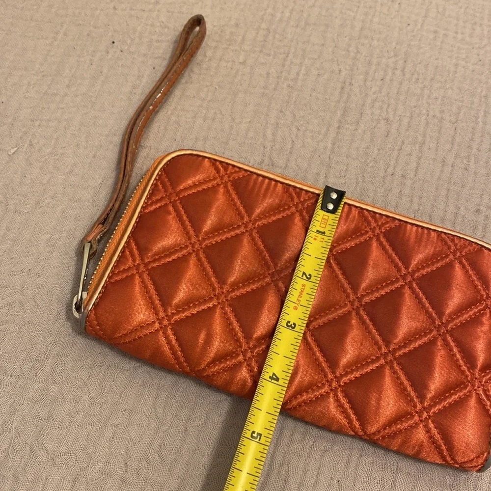 Marc By Marc Jacobs Metallic Orange Leather Wallet s